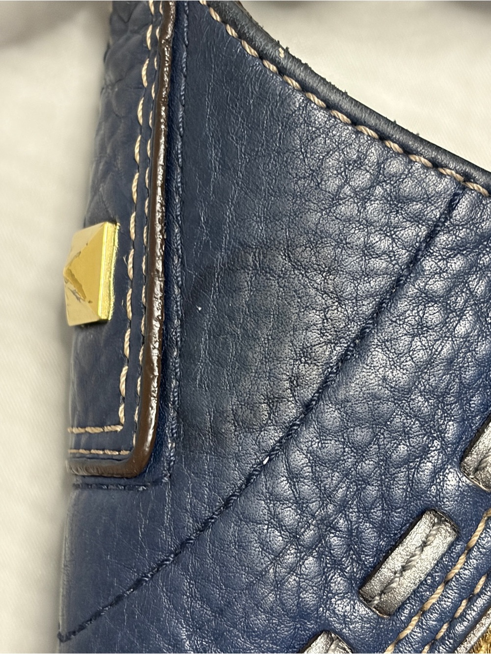 Vintage Coach Hamptons Signature Studded Hobo Shoulder Bag - Picture 10 of 12